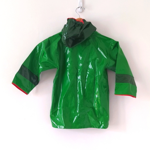 Kidorable 3T Frog Rain Coat Jacket Green, Yellow, Red. - Picture 4 of 6